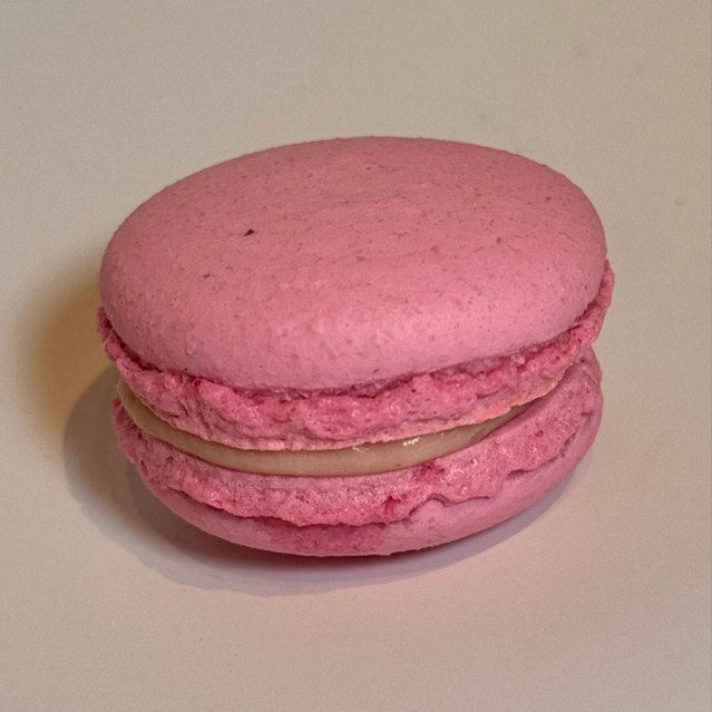 Raspberries Lychee Rose Macarons