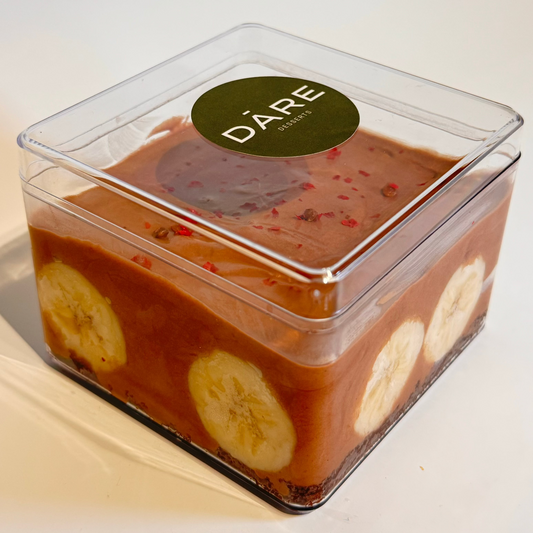Banana Chocolate Mousse Cake